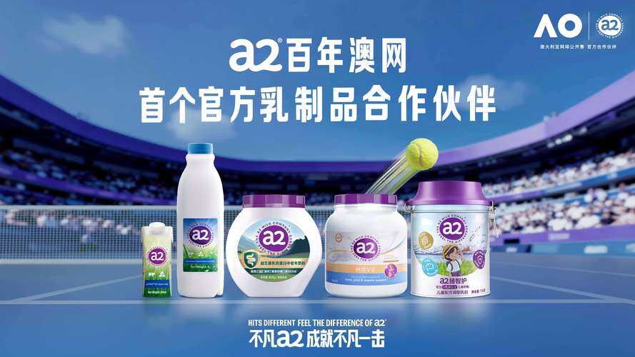 大满贯级营养 a2与澳网开启乳制品合作新纪元